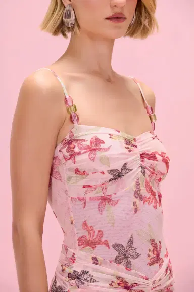 PatBo ORCHID BLOOM CHIFFON MIDI DRESS | Thumbnail 2 PatBo ORCHID BLOOM CHIFFON MIDI DRESS | Thumbnail 2