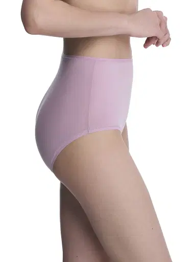 Natori Women's Bliss Bare Cotton High Waist Brief - Rose Mist - Size XXL | Thumbnail 2