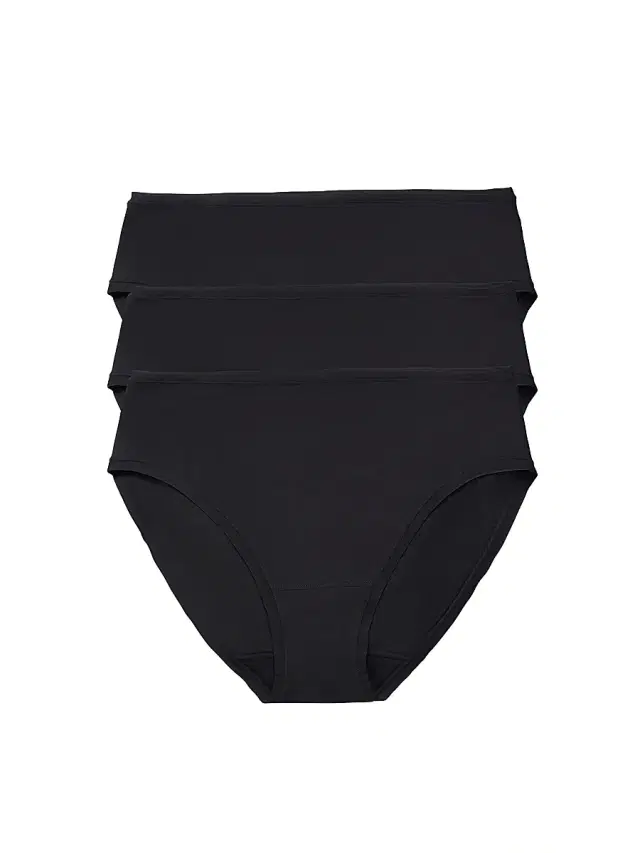 Natori Women's Bliss Bare Cotton Hipster 3-Pack - Black