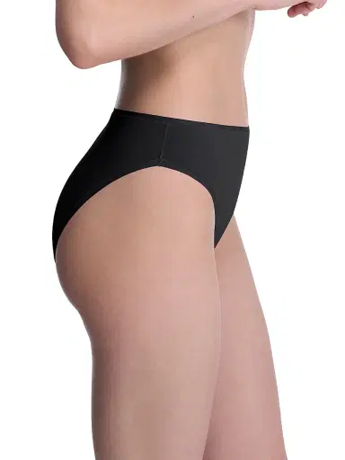 Natori Women's Bliss Bare Cotton High Cut Brief 3-Pack - Black - Size XS | Thumbnail 3