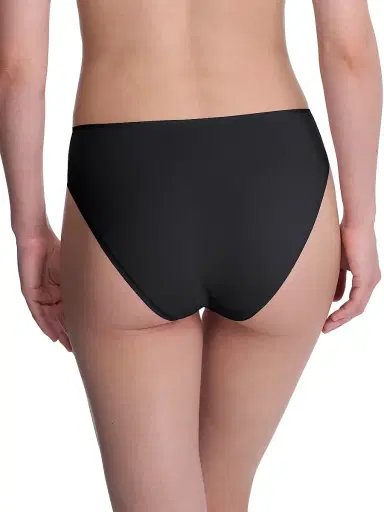 Natori Women's Bliss Bare Cotton High Cut Brief 3-Pack - Black - Size XS | Thumbnail 4
