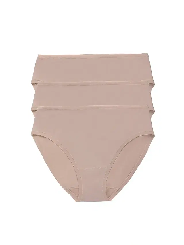 Natori Women's Bliss Bare Cotton Hipster 3-Pack - Cafe