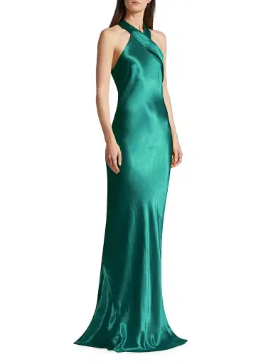 GALVAN LONDON Women's Pandora Asymmetrical Bias Cut Dress | Thumbnail 4 GALVAN LONDON Women's Pandora Asymmetrical Bias Cut Dress | Thumbnail 4