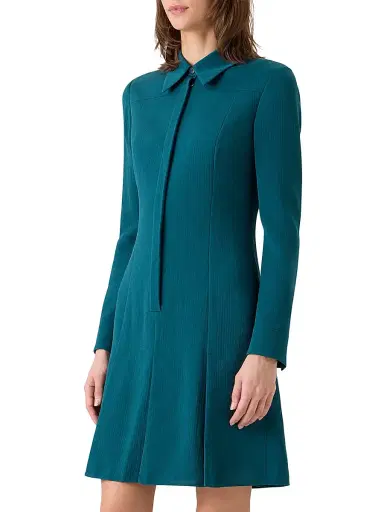 Akris Women's Cotton-Silk Seersucker Shirtdress | Thumbnail 3 Akris Women's Cotton-Silk Seersucker Shirtdress | Thumbnail 3