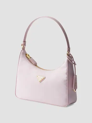 Prada Women's Re-Edition 2005 Re-Nylon Mini Shoulder Bag - Pink | Thumbnail 2 Prada Women's Re-Edition 2005 Re-Nylon Mini Shoulder Bag - Pink | Thumbnail 2