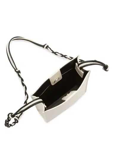 Jil Sander Women's Tangle Small Leather Crossbody Bag - Eggshell | Thumbnail 3