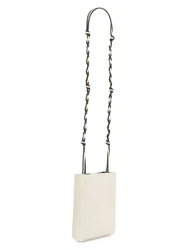 Jil Sander Women's Tangle Small Leather Crossbody Bag - Eggshell | Thumbnail 5