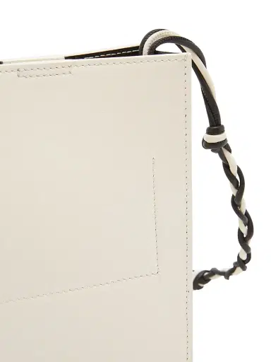 Jil Sander Women's Tangle Small Leather Crossbody Bag - Eggshell | Thumbnail 7