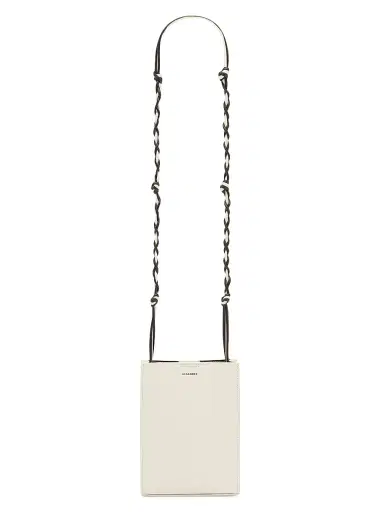 Jil Sander Women's Tangle Small Leather Crossbody Bag - Eggshell | Thumbnail 1