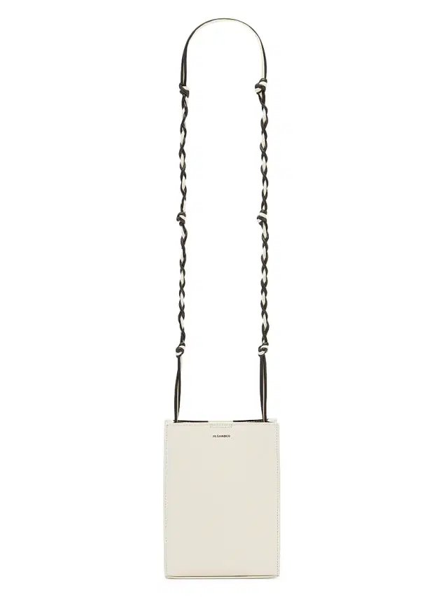 Jil Sander Women's Tangle  Leather Crossbody Bag - Eggshell
