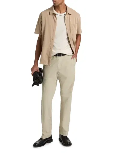 Vince Men's Cotton Button-Front Shirt - Pecan - Size XXL | Thumbnail 2