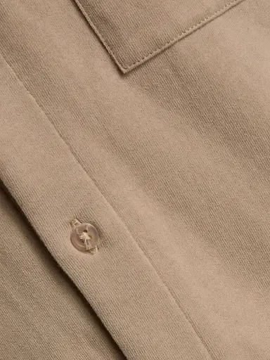 Vince Men's Cotton Button-Front Shirt - Pecan - Size XXL | Thumbnail 7