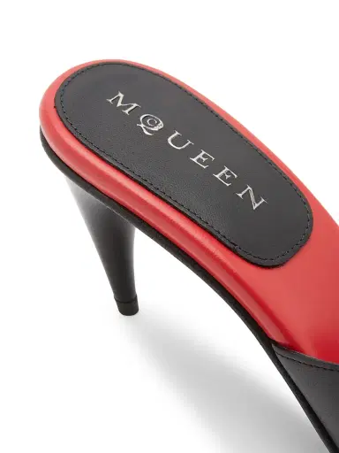 Alexander McQueen Women's Lexie 70MM Leather Mules - Black And Red - Size 9.5 | Thumbnail 7 Alexander McQueen Women's Lexie 70MM Leather Mules - Black And Red - Size 9.5 | Thumbnail 7