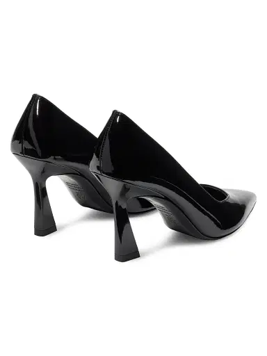 Stuart Weitzman Women's Vinnie 85MM Patent Leather Pumps - Black - Size 9.5 | Thumbnail 3