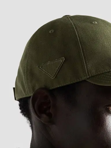 Prada Men's Technical Fabric Baseball Cap - Green - Size Medium | Thumbnail 3 Prada Men's Technical Fabric Baseball Cap - Green - Size Medium | Thumbnail 3