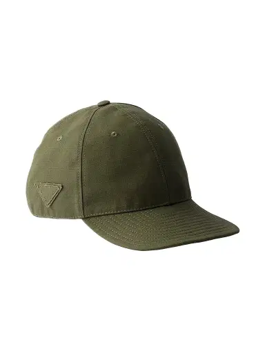 Prada Men's Technical Fabric Baseball Cap - Green - Size Medium | Thumbnail 1 Prada Men's Technical Fabric Baseball Cap - Green - Size Medium | Thumbnail 1