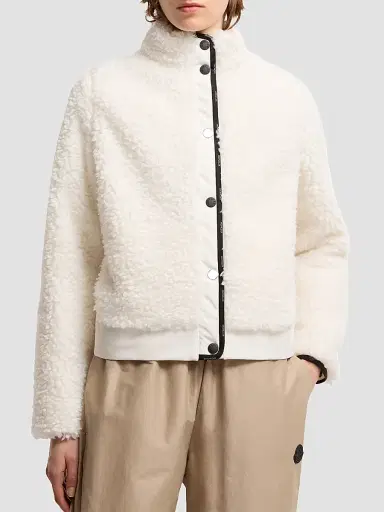 Moncler Women's Down-Filled Cardigan - White - Size XL | Thumbnail 2