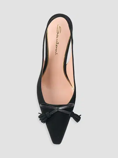 Santoni Women's Adri Bow 85MM Slingback Pumps | Thumbnail 5 Santoni Women's Adri Bow 85MM Slingback Pumps | Thumbnail 5