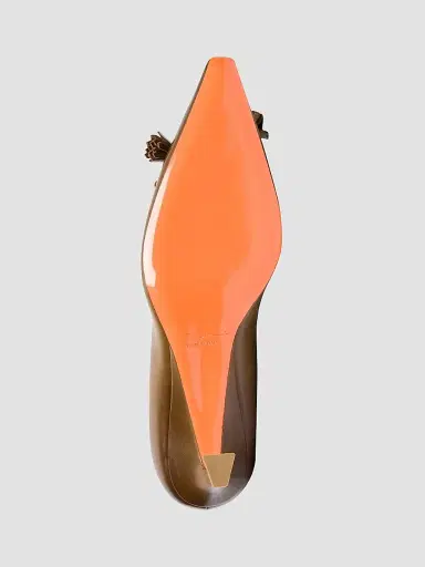 Santoni Women's Adri 55MM Leather Pumps - Light Brown - Size 12 | Thumbnail 6