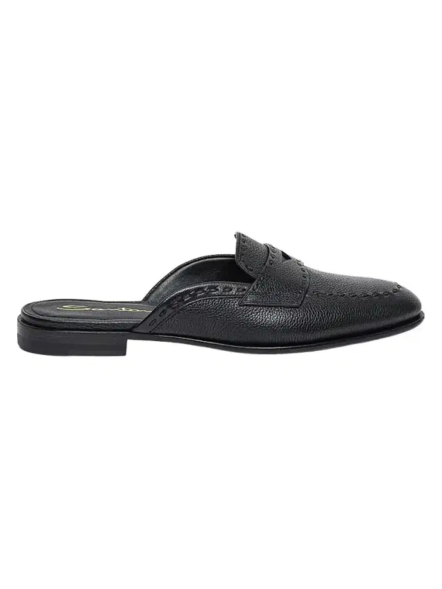 Santoni Women's Marlen Leather Mules - Black
