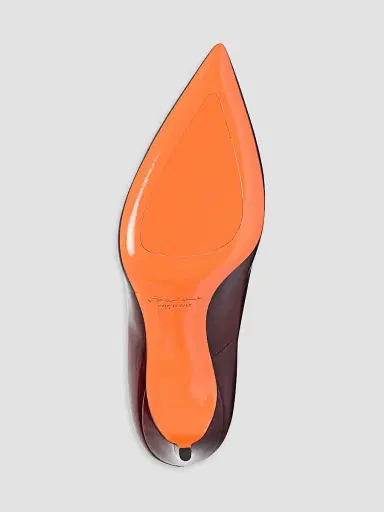 Santoni Women's Sibil 85MM Patent Leather Stiletto Pumps - Red - Size 12 | Thumbnail 6