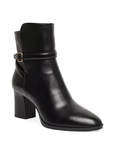 Santoni Women's Andy 65MM Leather Block-Heel Booties - Black - Size 12 | Thumbnail 2 Santoni Women's Andy 65MM Leather Block-Heel Booties - Black - Size 12 | Thumbnail 2