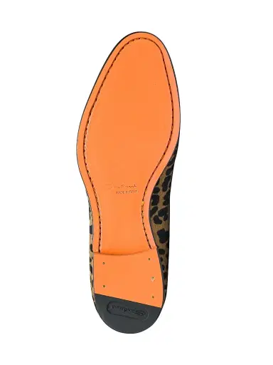 Santoni Women's Andrea Leopard-Print Calf Hair Loafers - Leopard - Size 12 | Thumbnail 6