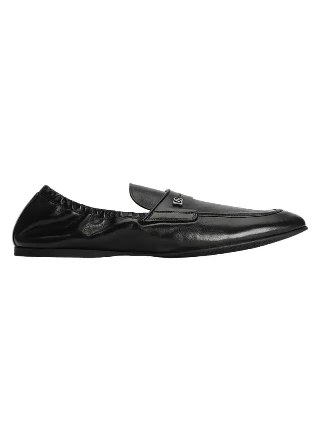 Men's Leather Penny Loafers - Nero