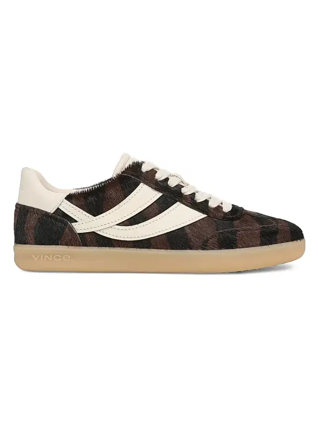 Vince Women's Oasis Calf Hair Lace-Up Sneakers - Molton Brown
