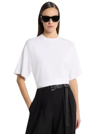 Michael Kors Collection Shaun Stretch Viscose T-Shirt | Thumbnail 1 Michael Kors Collection Shaun Stretch Viscose T-Shirt | Thumbnail 1