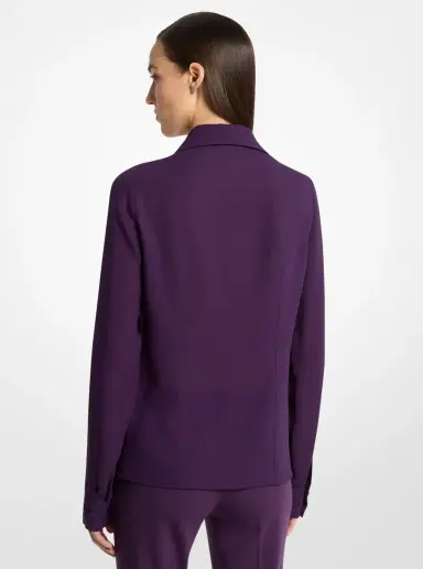 Michael Kors Collection Hansen Silk Georgette Shirt | Thumbnail 3 Michael Kors Collection Hansen Silk Georgette Shirt | Thumbnail 3