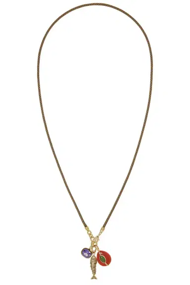 Roxanne Assoulin The Cubic Triple Charm Cord Pendant Necklace | Thumbnail 1