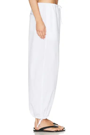 TOTEME Drawstring Cotton Trouser | Thumbnail 3 TOTEME Drawstring Cotton Trouser | Thumbnail 3