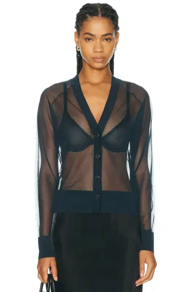 RENGGLI Sheer Knit Cardigan | Thumbnail 1 RENGGLI Sheer Knit Cardigan | Thumbnail 1