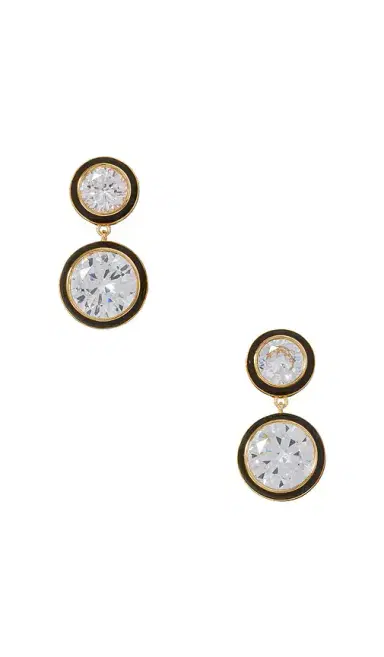 Roxanne Assoulin Cubic Double Drop Earrings | Thumbnail 2