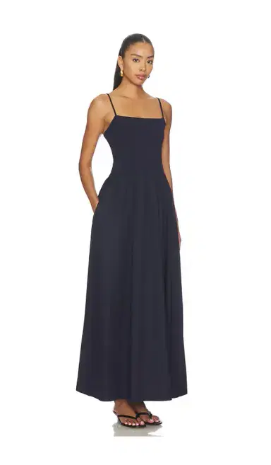 susana monaco Poplin String Drop Waist Maxi Dress | Thumbnail 2 susana monaco Poplin String Drop Waist Maxi Dress | Thumbnail 2