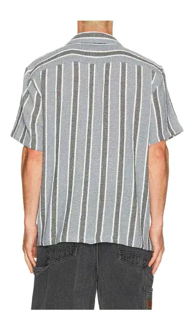 Brixton The Dexter Textured Stripe Short Sleeve Shirt | Thumbnail 2 Brixton The Dexter Textured Stripe Short Sleeve Shirt | Thumbnail 2