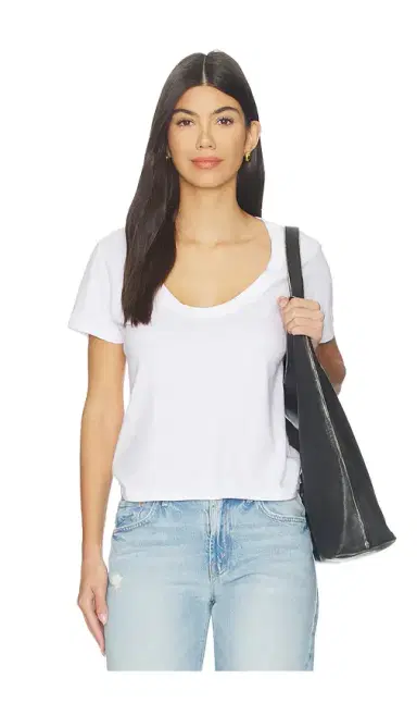 La Ligne Scoop Short Sleeve Molly Tee | Thumbnail 1
