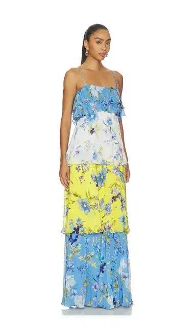 Hemant & Nandita Tiered Maxi Dress | Thumbnail 2