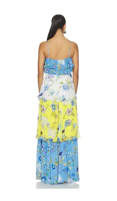 Hemant & Nandita Tiered Maxi Dress | Thumbnail 3