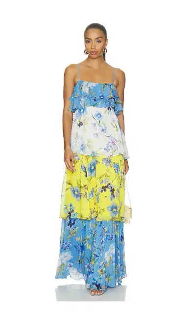 Hemant & Nandita Tiered Maxi Dress | Thumbnail 1
