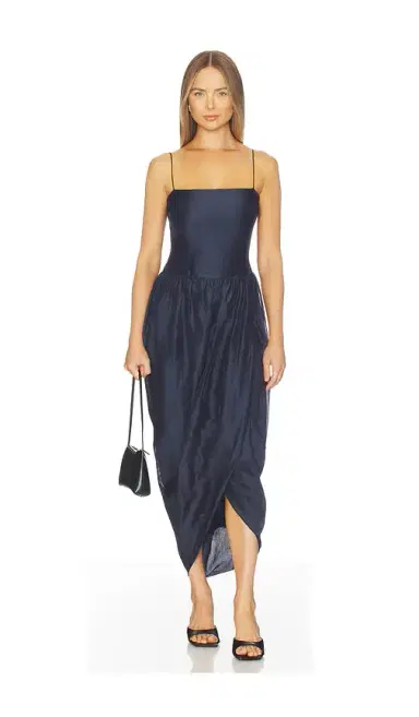 Amanda Uprichard Castello Midi Dress | Thumbnail 1 Amanda Uprichard Castello Midi Dress | Thumbnail 1