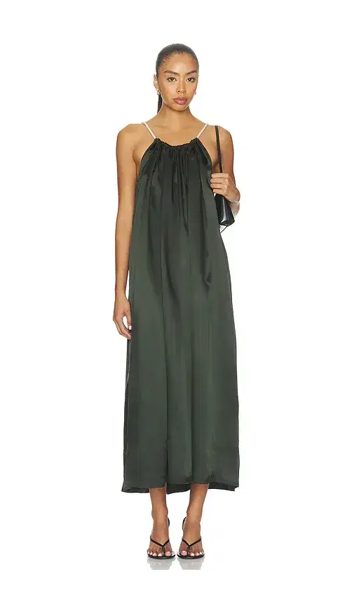 Como Tie-neck Maxi Dress