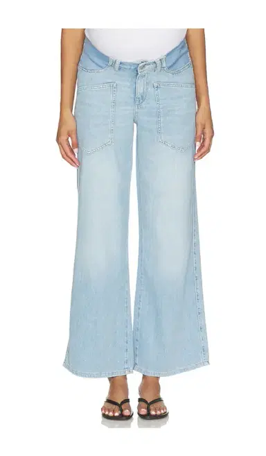 DL1961 X Bumpsuit Hepburn Wide Leg High Rise Maternity Jeans | Thumbnail 2 DL1961 X Bumpsuit Hepburn Wide Leg High Rise Maternity Jeans | Thumbnail 2