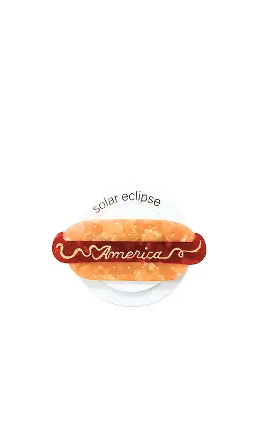 Solar Eclipse Hand-Painted America Hot Dog Grip Charm