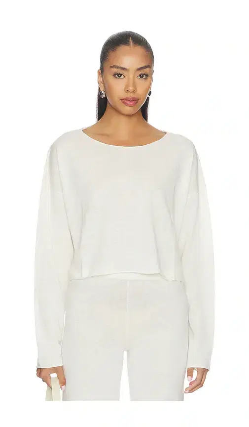 Cropped Boatneck Top