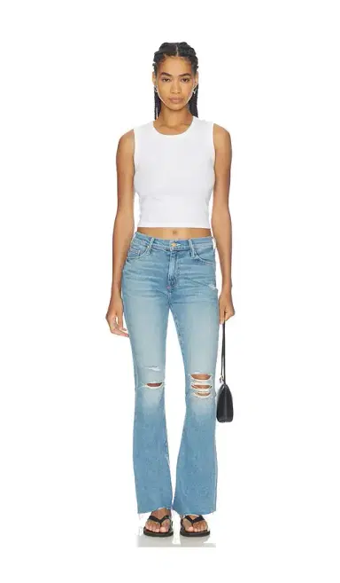 Mother Lil Petite Weekend Fray Jeans | Thumbnail 5 Mother Lil Petite Weekend Fray Jeans | Thumbnail 5