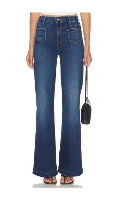 Mother Lil Petite Hustler Roller Patch Pocket Sneak Jeans | Thumbnail 1 Mother Lil Petite Hustler Roller Patch Pocket Sneak Jeans | Thumbnail 1