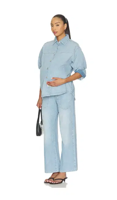 DL1961 X Bumpsuit Addison Maternity Overshirt | Thumbnail 4