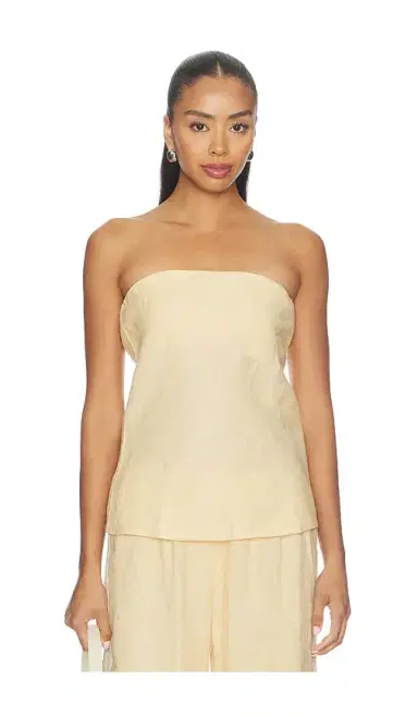 DONNI. The Linen Tube Top | Thumbnail 1 DONNI. The Linen Tube Top | Thumbnail 1